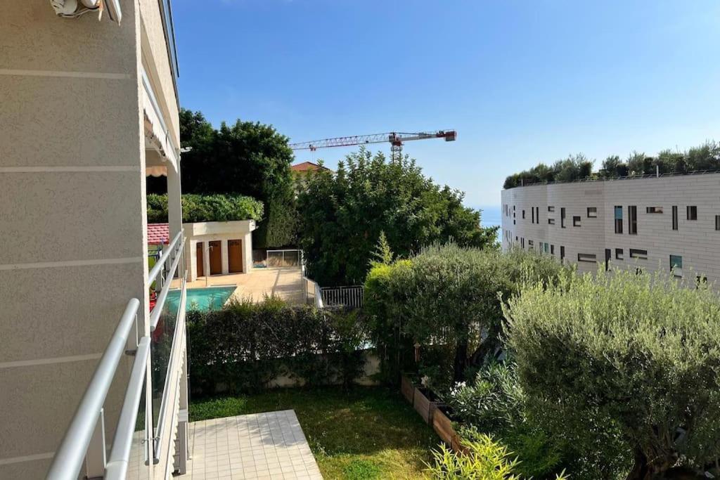 Ferienwohnung Les Jardins De Monaco Vue Mer Et Piscine Saint-Antoine  Exterior foto