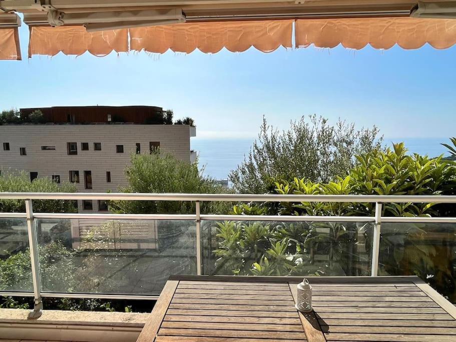 Ferienwohnung Les Jardins De Monaco Vue Mer Et Piscine Saint-Antoine  Exterior foto